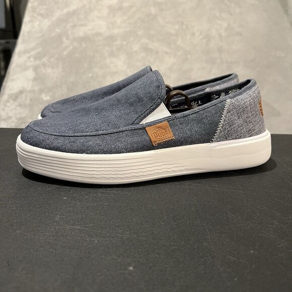 Hey Dude Sunapee M Craft Men's 9 Blue Slip On Comfort Sneakers - Picture 3 of 10